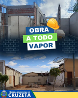 A construção e ampliação do prédio da Câmara Municipal de Cruzeta está a todo vapor