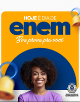 "Boa sorte no ENEM! Que seu conhecimento brilhe e sua confiança te guie rumo ao sucesso!"