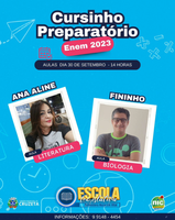 No próximo sábado, dia 30 de setembro, às 14 horas, a Escola Legislativa Professora Nazareth Vital promoverá mais um aulão preparatório para o ENEM 2023