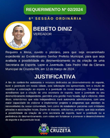 Requerimento Nº 002/2024 - Vereador Bebeto Diniz